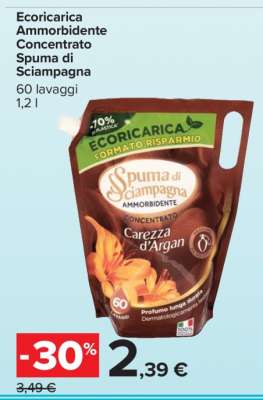 ECORICARICA AMMORBIDENTE CONCENTRATO SPUMA DI SCIAMPAGNA
