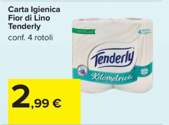 Carta Igienica Fior di Lino Tenderly