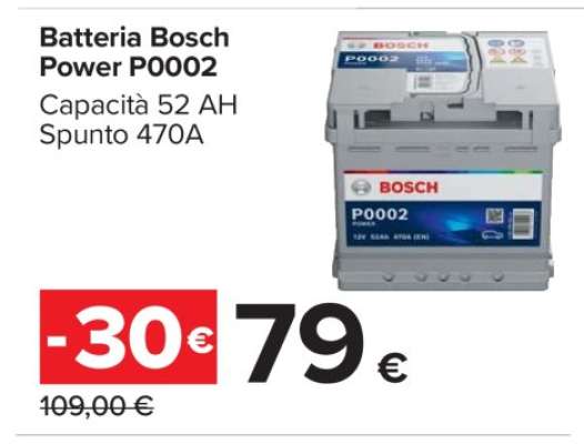 Batteria Bosch Power P0002