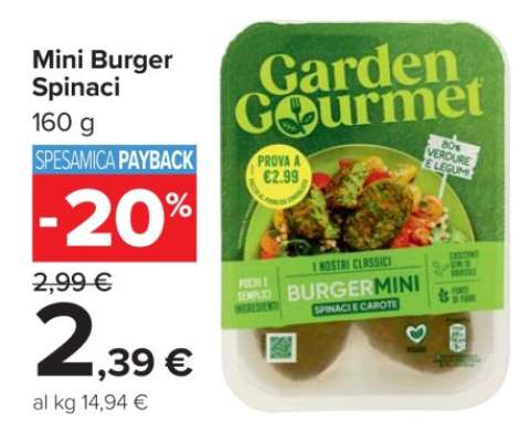 Mini Burger Spinaci