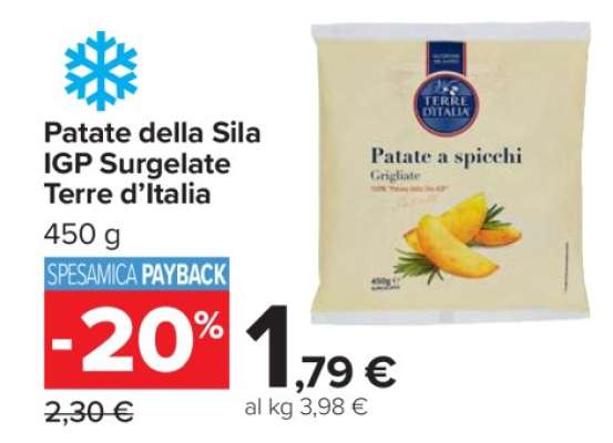 Patate della Sila IGP Surgelate Terre d’Italia