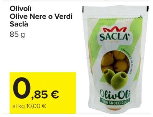 Olivolì Olive Nere o Verdi Saclà