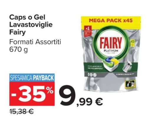 Caps o Gel Lavastoviglie Fairy
