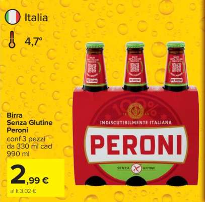 Birra Senza Glutine Peroni