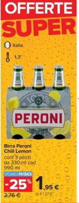 Birra Peroni Chill Lemon