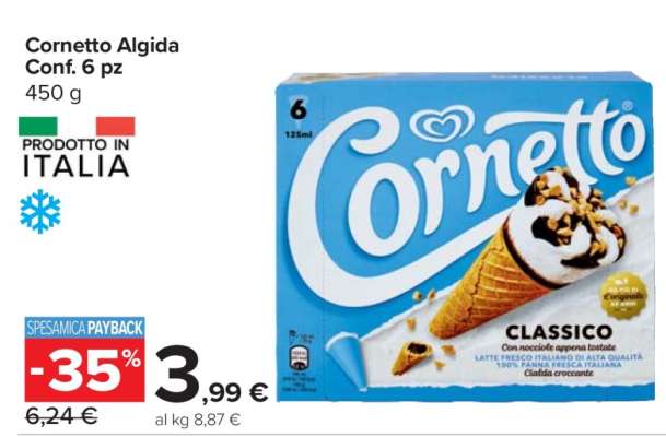 Cornetto Algida Conf. 6 pz