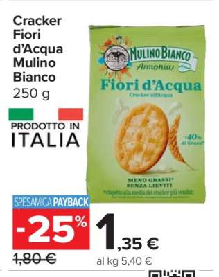 CRACKER FIORI D’ACQUA MULINO BIANCO