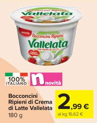 Bocconcini Ripieni di Crema di Latte Vallelata