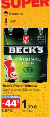 Beck’s Pilsner Tedesca