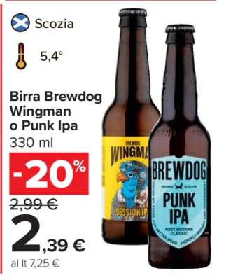 Birra Brewdog Wingman o Punk Ipa