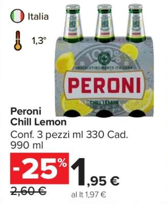 Peroni Chill Lemon