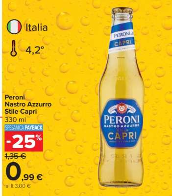 Peroni Nastro Azzurro 'Stile Capri'