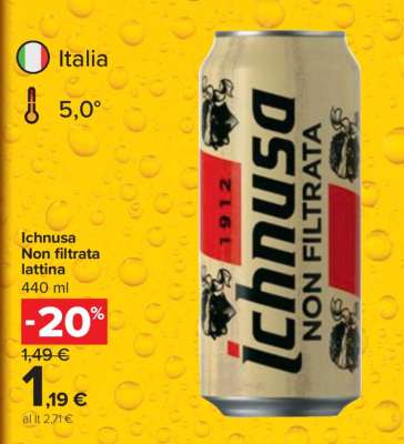 Ichnusa Non filtrata lattina