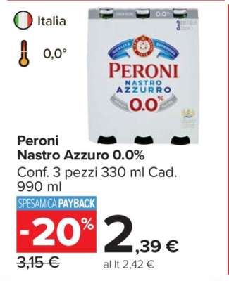 Peroni Nastro Azzurro 0.0%