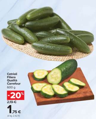 Cetrioli Filiera Qualità Carrefour