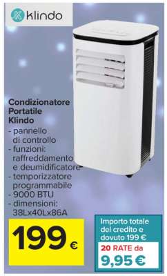 Condizionatore Portatile Klindo