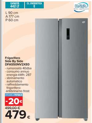 Frigorifero Side By Side DFA550NV2XE0