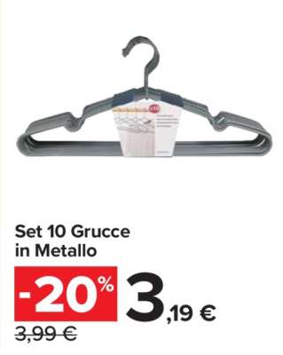 Set 10 Grucche in Metallo
