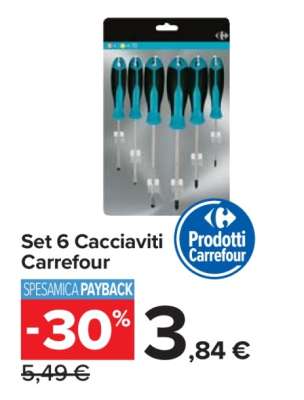 Set 6 Cacciaviti Carrefour