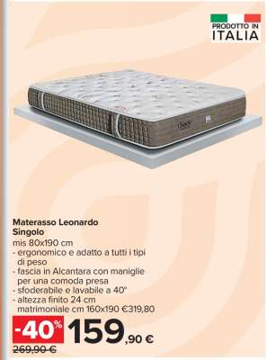 Materasso Leonardo Singolo