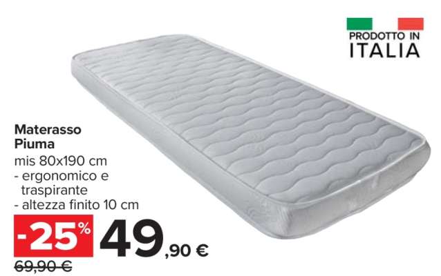 Materasso Piuma