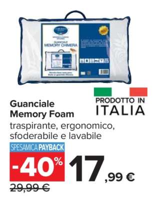 GUANCIALE MEMORY FOAM