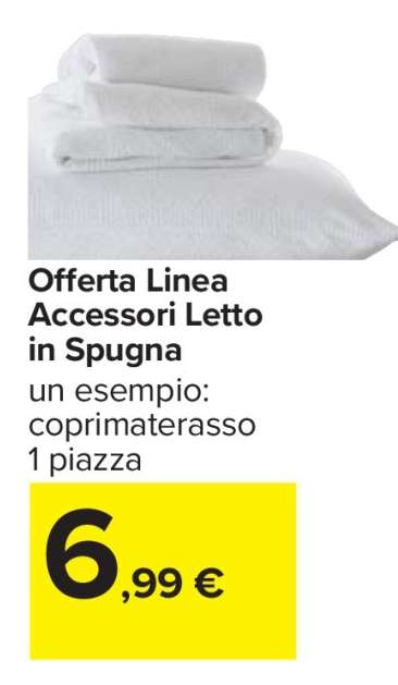 Offerta Linea Accessori Letto in Spugna