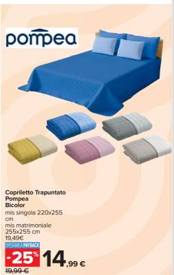 Copriletto Trapuntato Pompea