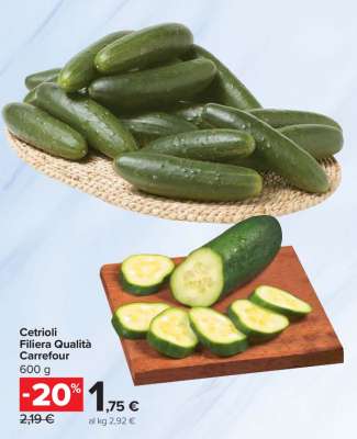 Cetrioli Filiera Qualità Carrefour