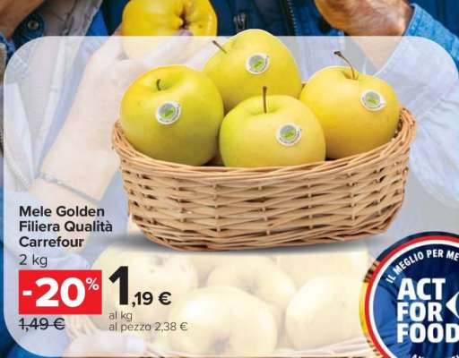 Mele Golden Filiera Qualità Carrefour