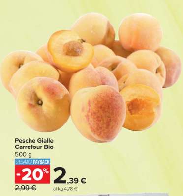 Pesche Gialle Carrefour BIO