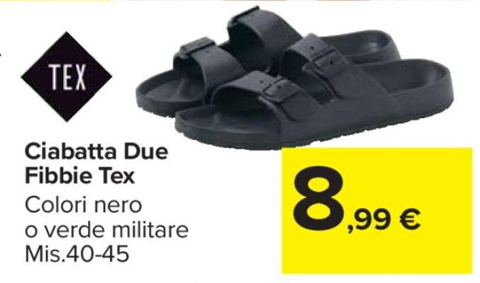 Ciabatta Due Fibbie Tex