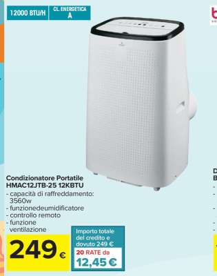 Condizionatore Portatile HMAC12JTB-25 12KBTU