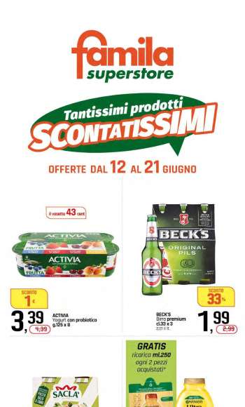 Volantino Famila - 12/6/2025 - 21/6/2025.
