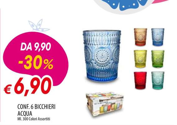 CONF 6 BICCHIERI ACQUA