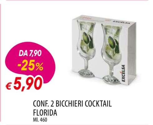 CONF. 2 BICCHIERI COCKTAIL FLORIDA