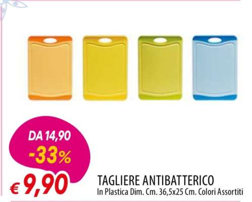 TAGLIERE ANTIBATTERICO