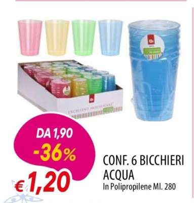 CONF 6 BICCHIERI ACQUA