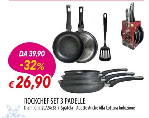 ROCKCHEF SET 3 PADELLE