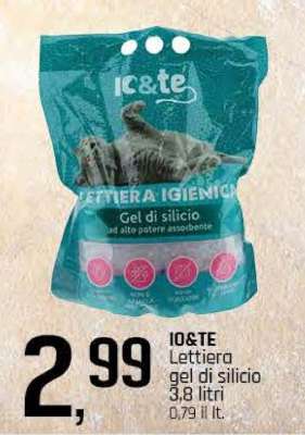 IO&TE Lettiera gel di silicio
