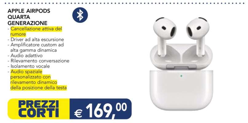 APPLE AIRPODS QUARTA GENERAZIONE