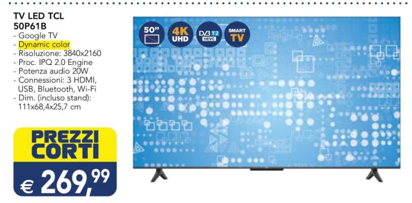 TV LED TCL 50P618