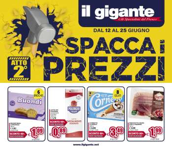 Volantino Il Gigante - 12/6/2025 - 25/6/2025.