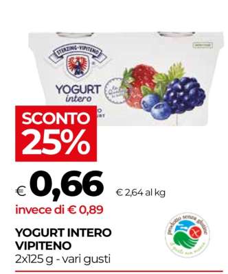 Yogurt Intero Vipiteno