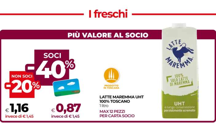 LATTE MAREMMA UHT 100% TOSCANO