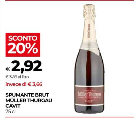 SPUMANTE BRUT MÜLLER THURGAU CAVIT