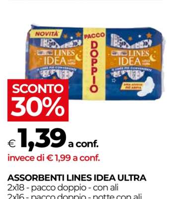 Assorbenti LINES Idea ultra