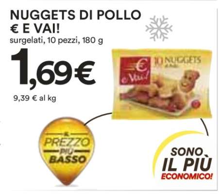 NUGGETS DI POLLO € E VAI!