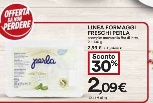 LINEA FORMAGGI FRESCHI PERLA