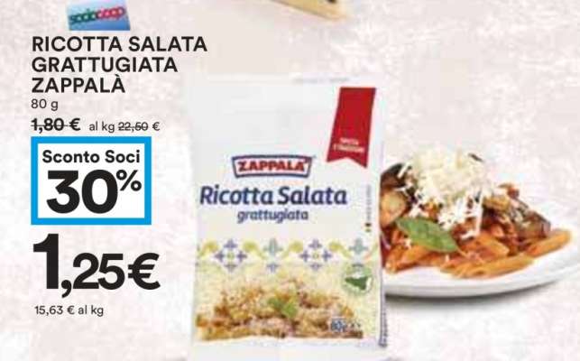 RICOTTA SALATA GRATTUGIATA ZAPPALÀ